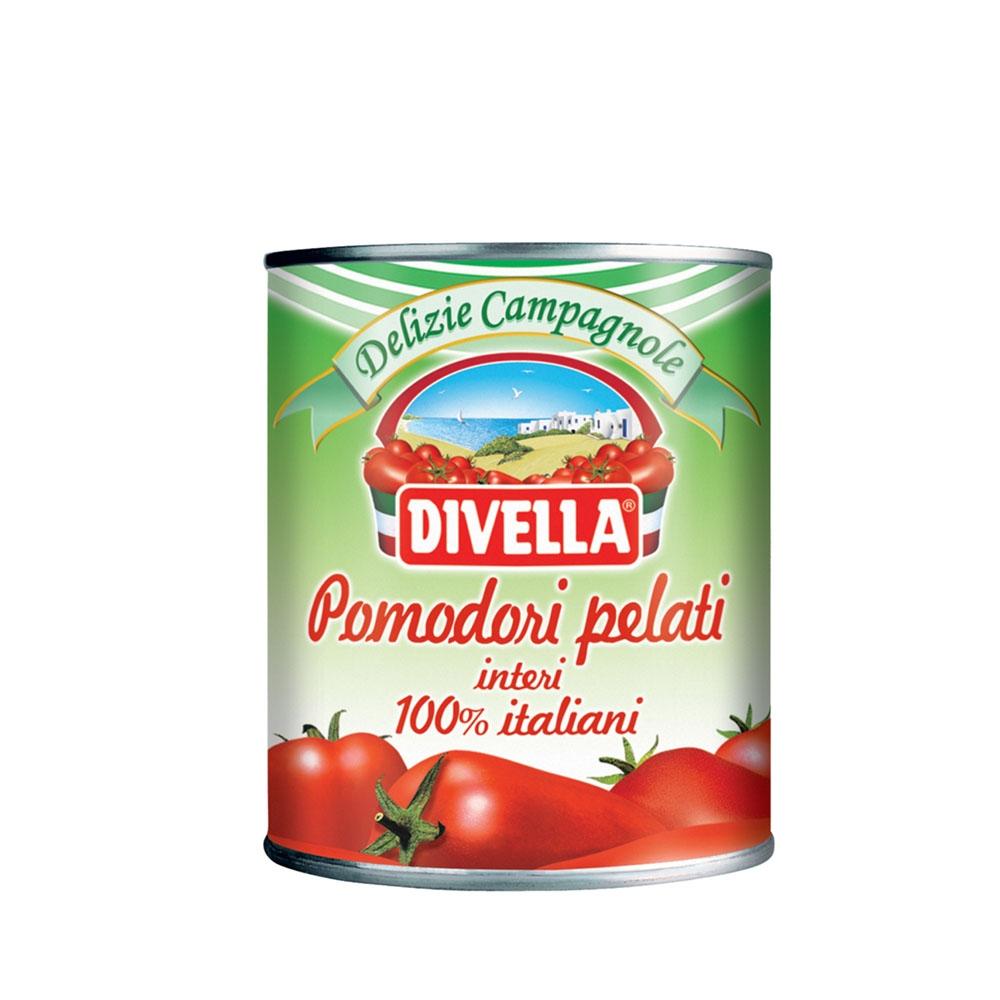 Pomodori Pelati Divella. 400  gr. Cj 24 u.